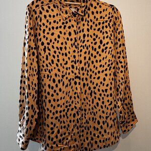 Animal print blouse